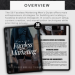 Faceless Marketing Men’s Guide MRR DFY Build a Faceless Instagram Brand Digital Products Ideas Monetize & Scale Your Faceless Business