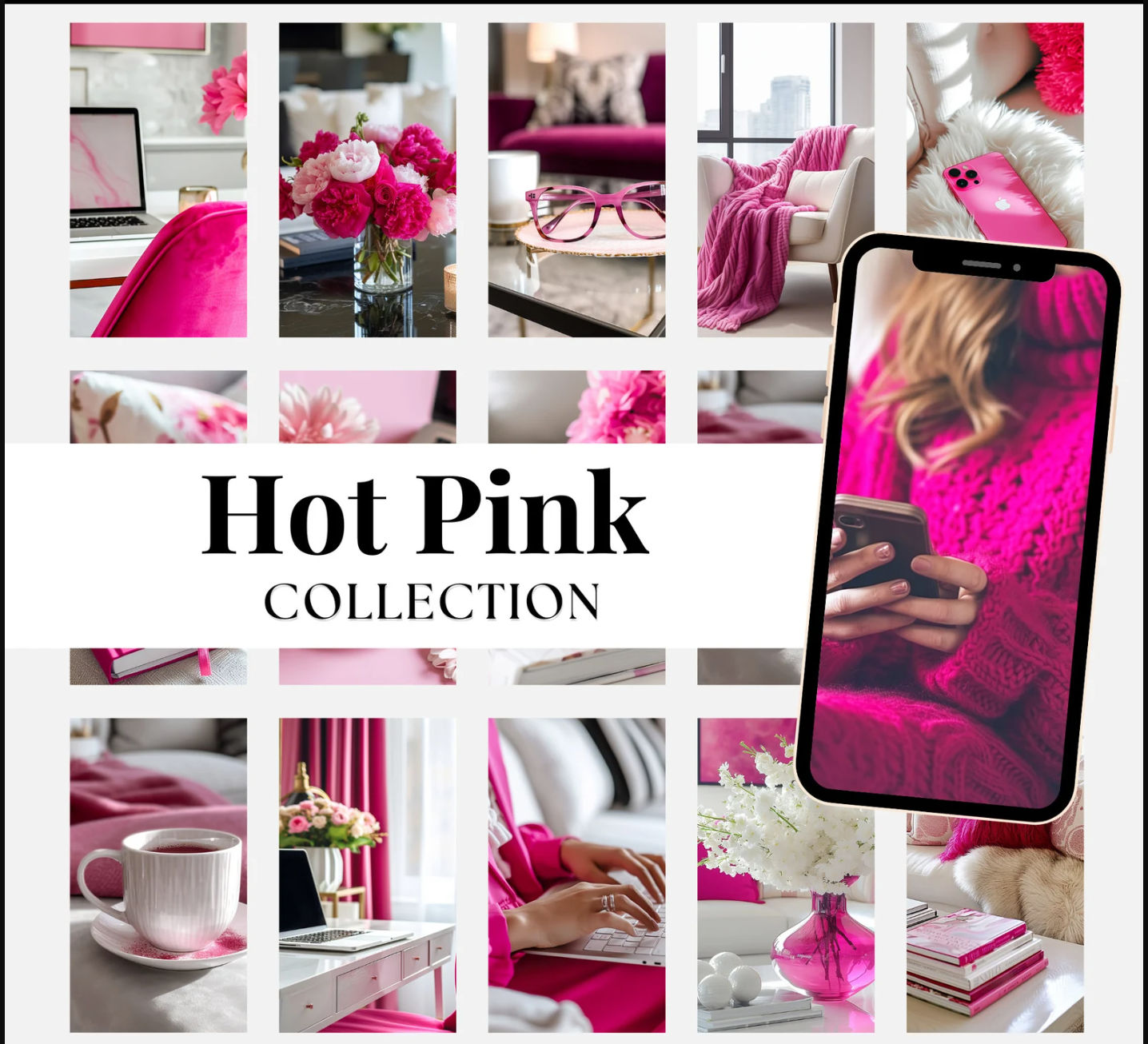 Pink Stock Photos Faceless Reels Instagram Stock Images Digital Marketing Hot Pink Chic Done For You Stock Images Master Resell Rights